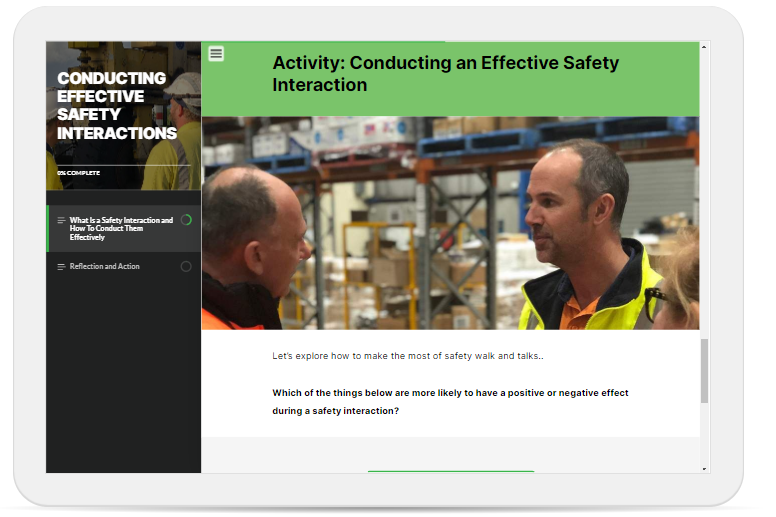 safety interactions module